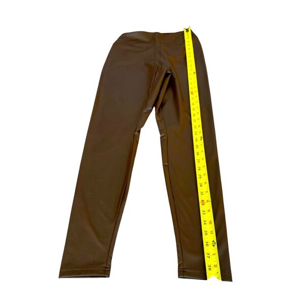 OFFLINE By Aerie Real Luxe Faux Leather Leggings Womens Size Large Brown NWT - Picture 11 of 11